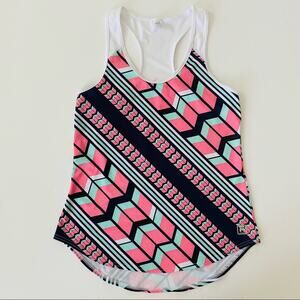 Fila | Round Hem Racer Back Geometric Tank GUC S